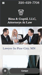 Mobile Screenshot of binaguptillaw.com